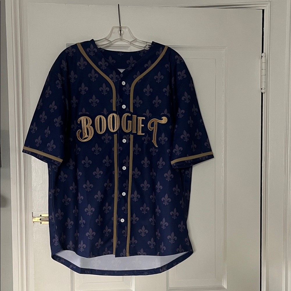 Boogie T Fleur de Lis Baseball Jersey